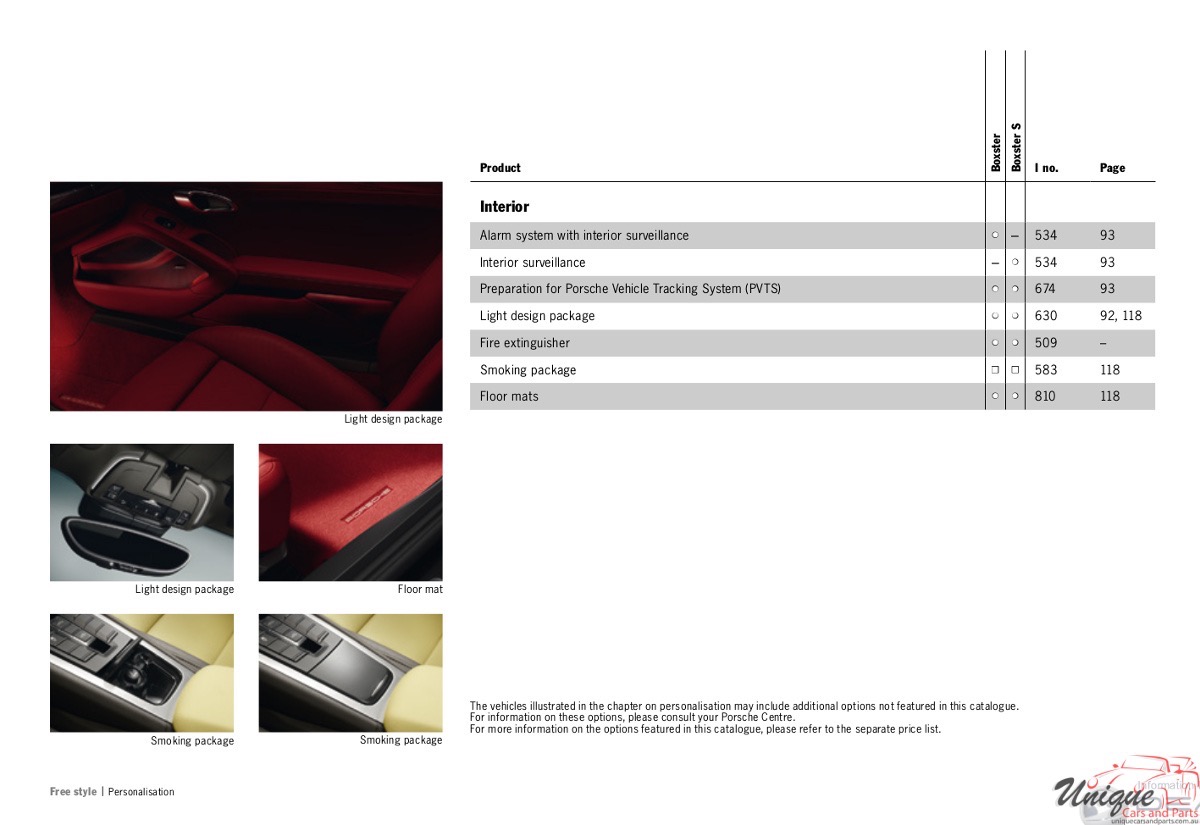 2014 Porsche Boxster Brochure Page 56